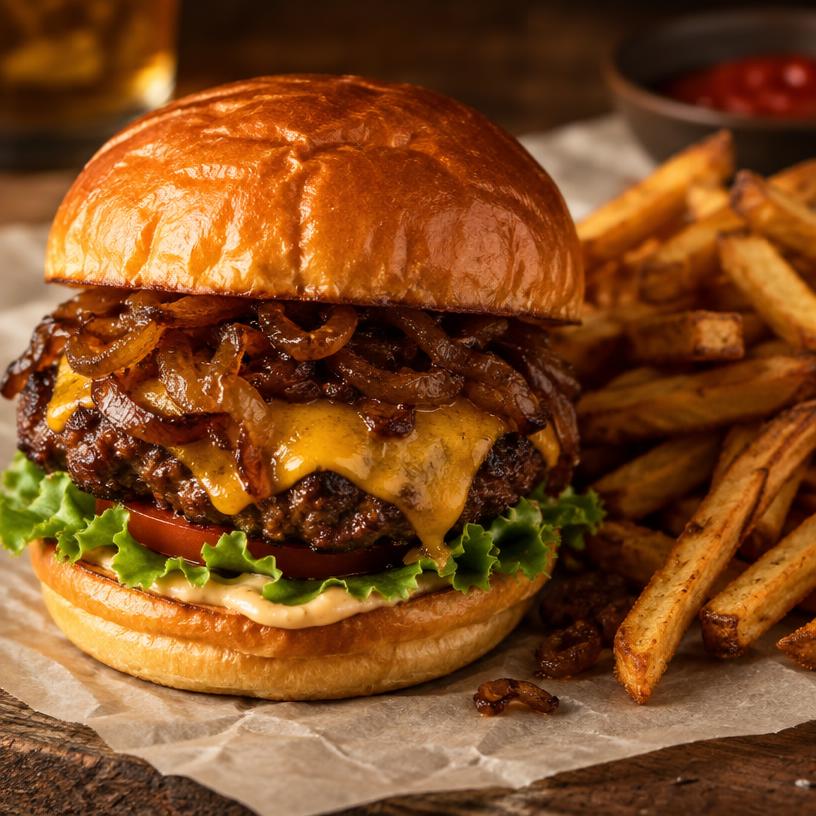 Hamburguesa de la casa